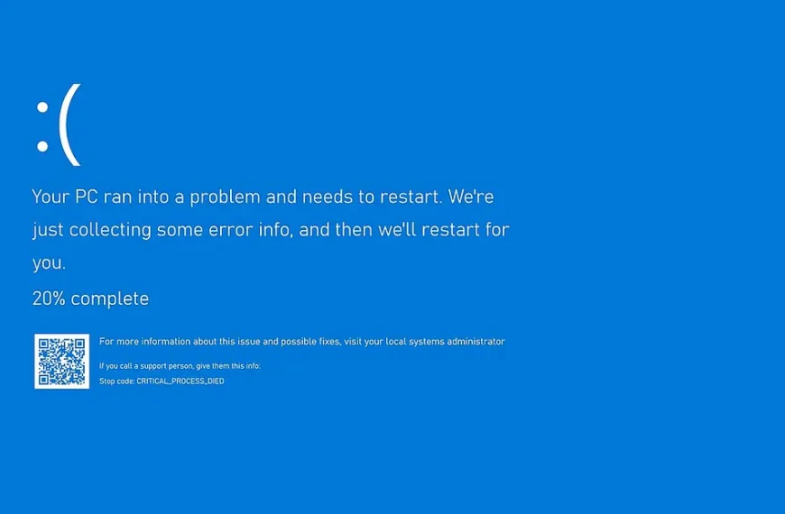 Windows blue screen λόγο του λάθους της Crowdstrike